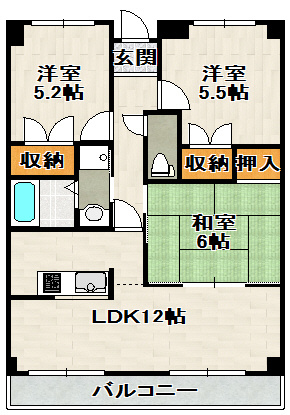 REIWA宝塚の間取り