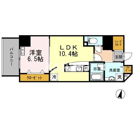 Y's Court 東梅田の間取り