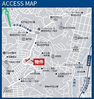 仲介手数料半額　アストラル上大岡の地図