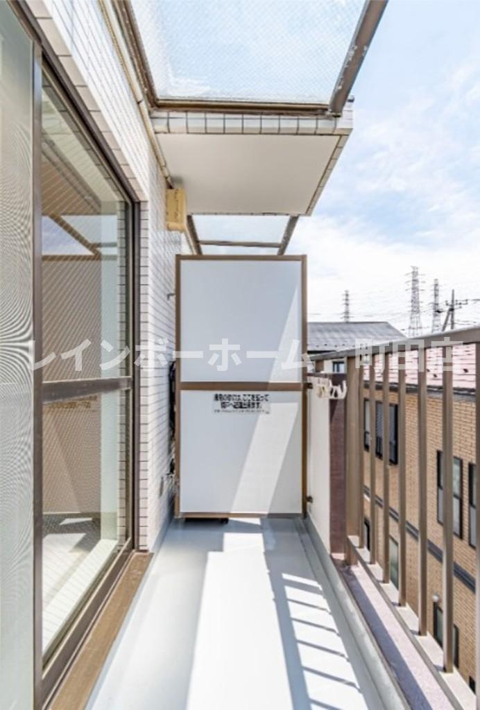 スカイコート橋本第３※初期費用分割あと払いサービス利用可能物件のバルコニー