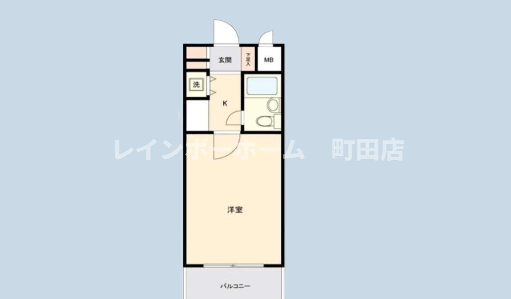 スカイコート橋本第３※初期費用分割あと払いサービス利用可能物件の間取り