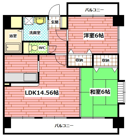 キャトル　セゾンの間取り