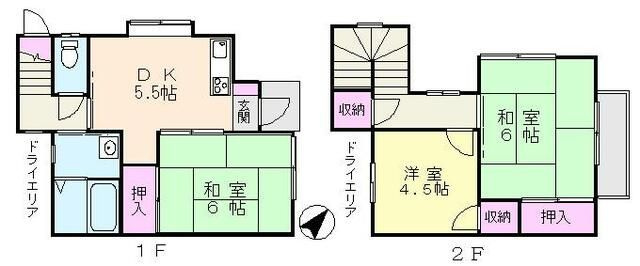 コーポ花みずきの間取り