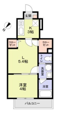 【間取り】 | ＷｏｏｄＣｒｅｓｔ沼袋Ｒｅｓｉｄｅｎｃｅ