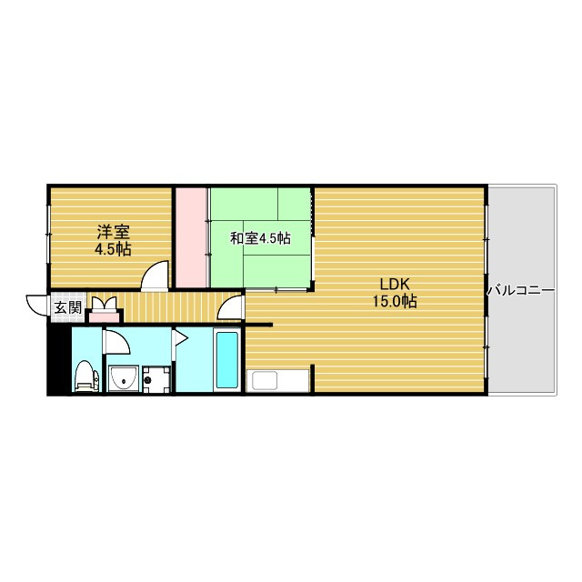 南千里OMパレスの間取り