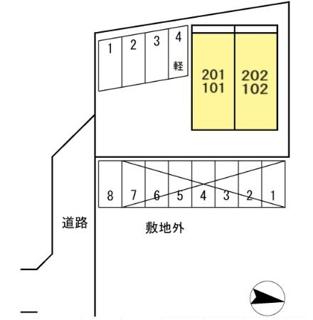 メロディア寿の区画図