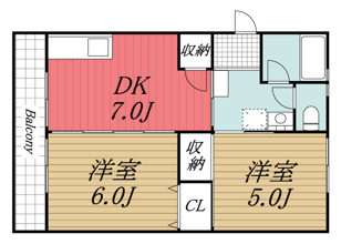 【間取り】 | 新葉グリーンハイツ