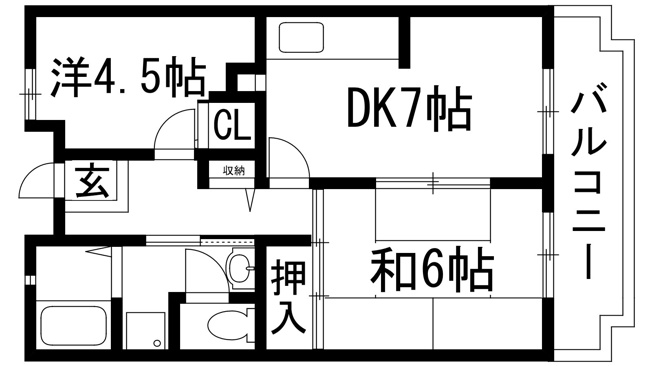 【間取り】 | アルビス寺本7号棟