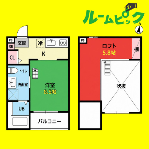 KAHALE小本(カハレコモト)　名古屋市賃貸　仲介手数料無料の間取り