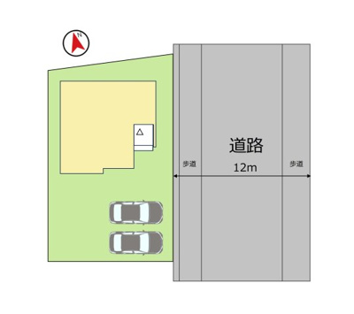 【区画図】 | LIGARE　山形市鈴川２丁目１期　２号棟