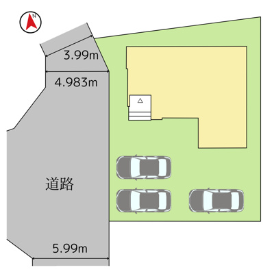 【区画図】 | LIGARE　山形市鈴川２丁目１期　１号棟