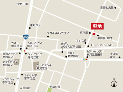 【地図】 | LIGARE　寒河江市日田１期　１号棟