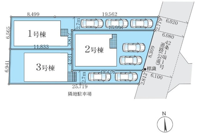 【区画図】 | 藤沢市善行坂2期 新築戸建 全3棟