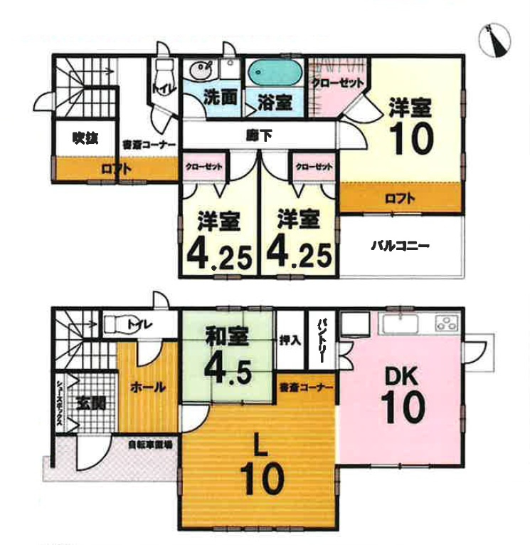 加古川市神野町石守　中古戸建の間取り|4LDKです。