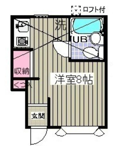 ローズアパートＱ54　Q-054Cの間取り