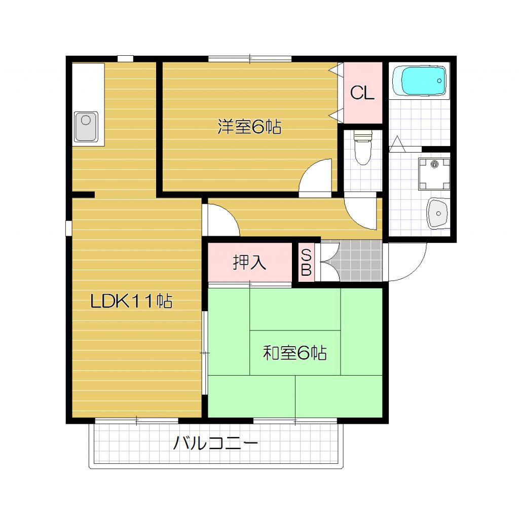 クィーンズ　ヒル　Ａの間取り