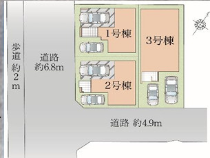 福岡市博多区板付２期　３号棟の区画図