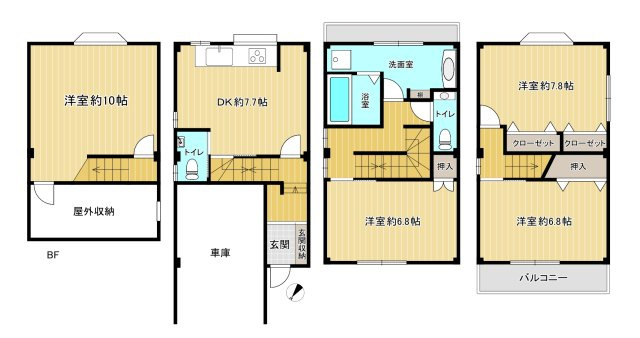 中央区下山手通8丁目の間取り