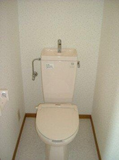 落ち着いた色調のトイレです。