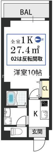 ヴィラナリー大今里の間取り