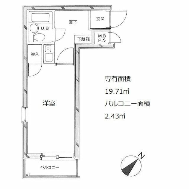 葛飾区東金町５丁目の賃貸マンションの間取り