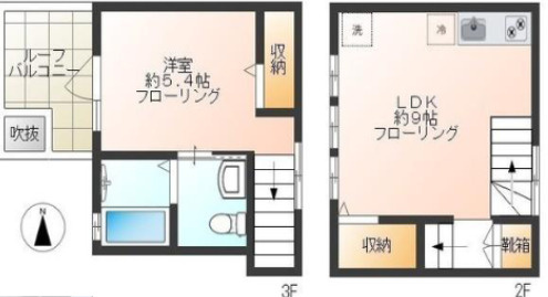 【間取り】 | グランエッグス三軒茶屋S
