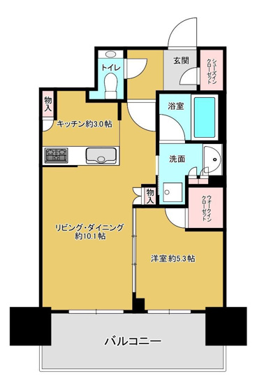【間取り】 | プラウドタワー岡山