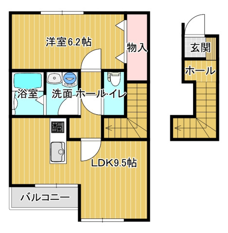 【間取り】 | シェルメール庭瀬