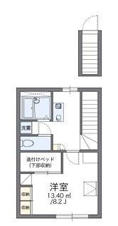 レオパレスＹＯＳＨＩＮＯの間取り