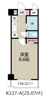 阿部松島マンション　K-127の間取り