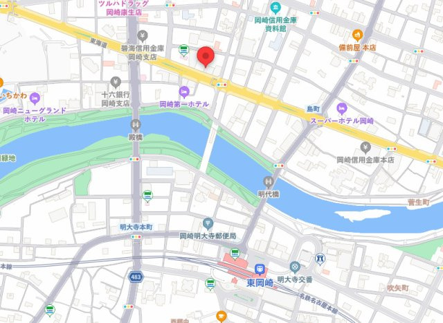 アドバンス・スクエア岡崎西館の地図