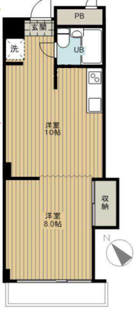 上野スカイハイツの間取り