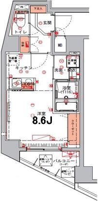 ハーモニーレジデンス東京イーストゲートの間取り|間取りです。