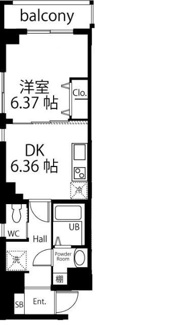 【間取り】 | ＣＯＮＣＲＥＴＥ　ＣＲＡＢ　ＨＯＵＳＥ　Ｕｒｂｓ | 間取りです。