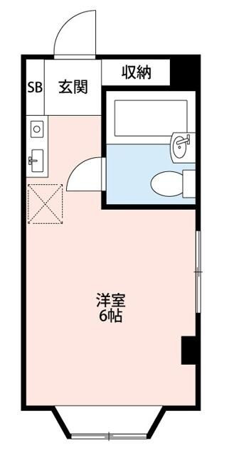 北越谷第一コーポの間取り
