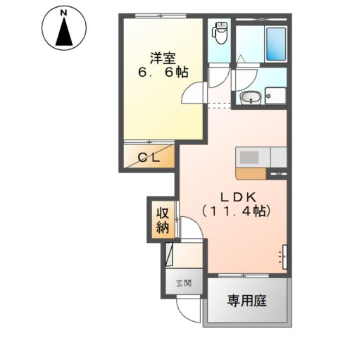 【間取り】 | ポアールヴェルジュⅡ