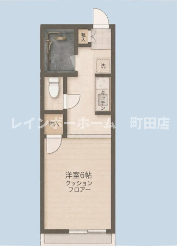 コモハウス2※初期費用分割あと払いサービス利用可能物件の間取り