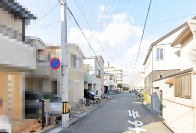 【前面道路含む現地写真】 | 尼崎市稲葉荘４丁目　中古戸建