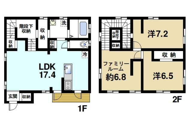 木津川市城山台6丁目戸建の間取り|間取りです