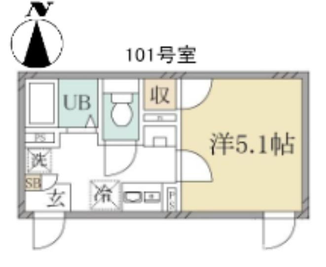 大田区西糀谷３丁目のアパートの間取り