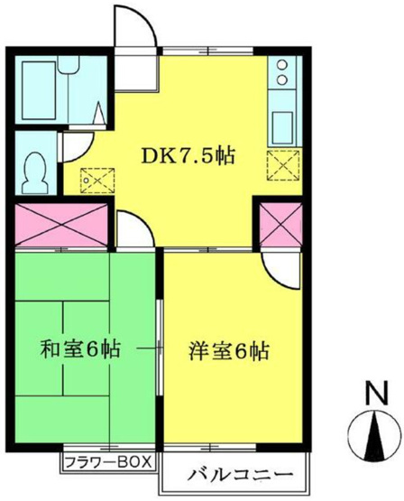 【間取り】 | ハイツウェストサイド