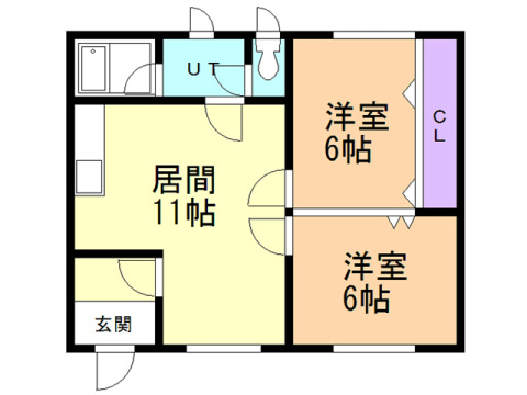 ハイツひとみの間取り