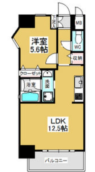 セレニティー名駅の間取り