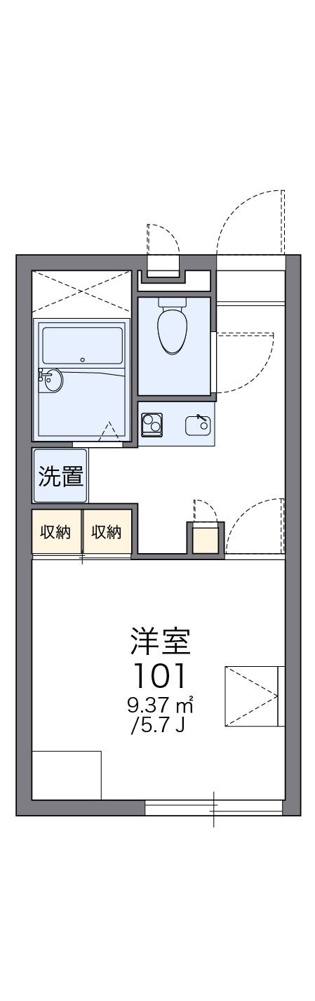 レオパレス藤の間取り