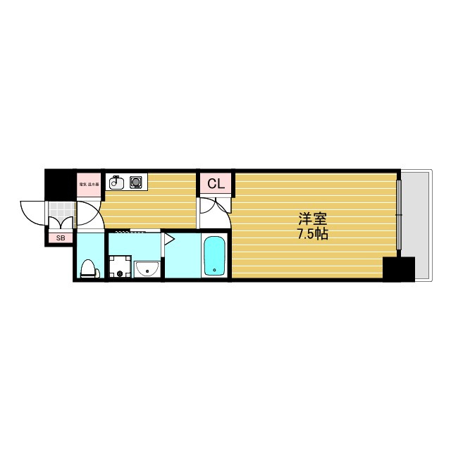 エステムヒルズ新大阪の間取り