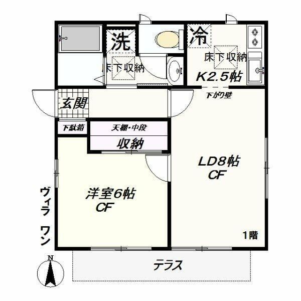 ヴィラ　ワンの間取り