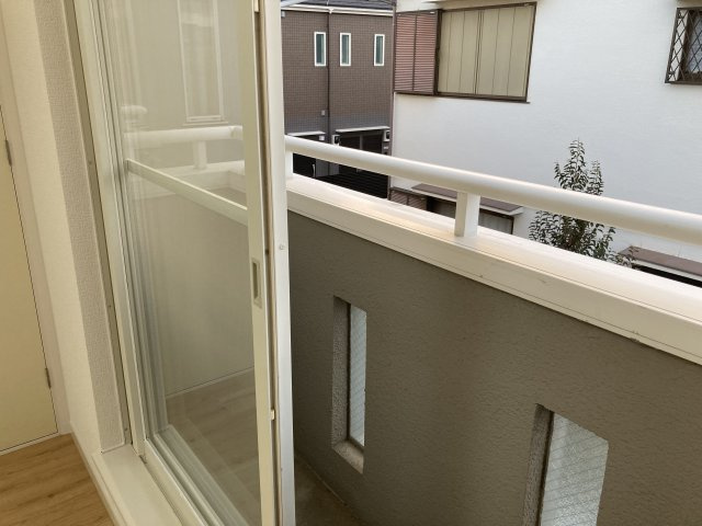 川島ハイムIIのバルコニー