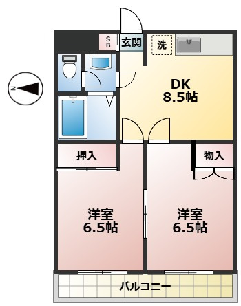 【間取り】 | 第3金子マンション