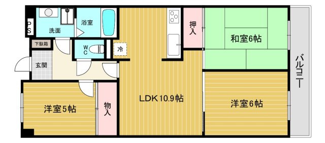 【間取り】 | エルドラード上ヶ原２番館