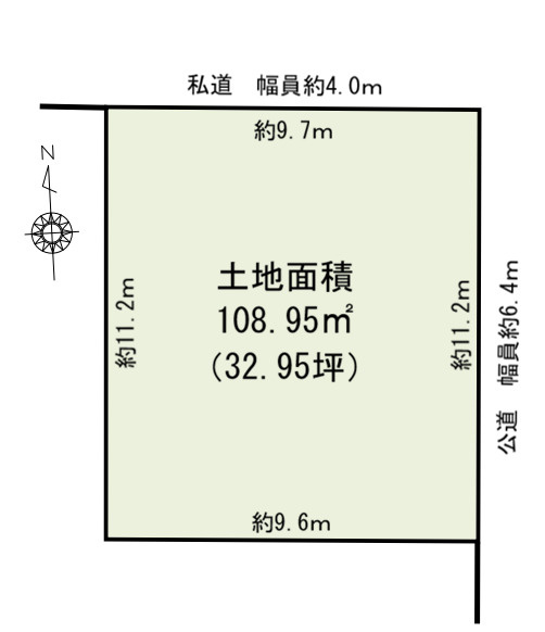 昭和区御器所二丁目土地の土地図